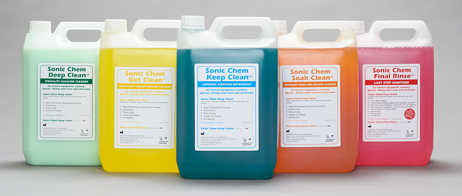 The UPI Sonic Chem™ family of chemicals.